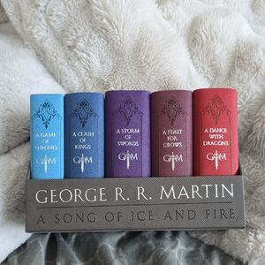 A Song of Ice and Fire Book Set LEATHER
